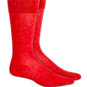 Alfani Red Speckled Mens Dress Socks